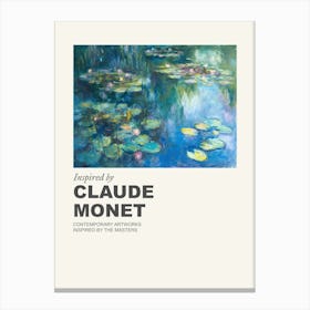 Museum Poster Inspired By Claude Monet 4 Canvas Print