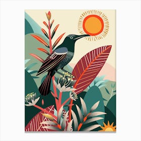 Bird In The Jungle Canvas Print