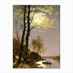 Moonlight On The Lake Canvas Print