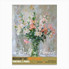 A World Of Flowers, Van Gogh Exhibition Freesia 2 Canvas Print