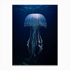 Comb Jellyfish Ocean Realistic 3 Canvas Print
