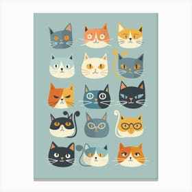 Group Of Cats 2 Canvas Print