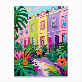 Colourful Houses In London Canvas Print