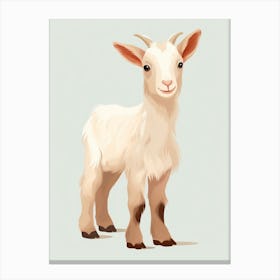 Baby Animal Illustration  Goat 7 Canvas Print