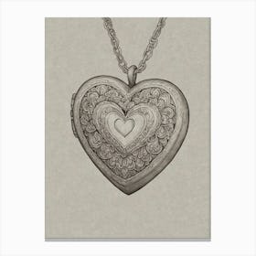 Heart Locket Canvas Print