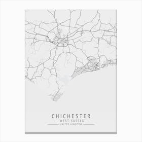 Chicago Map Canvas Print