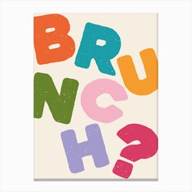 Brunch? Colourful Canvas Print