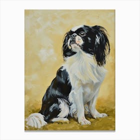 Japanese Chin Acrylic Painting 5 Canvas Print