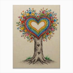 Heart Tree 8 Canvas Print