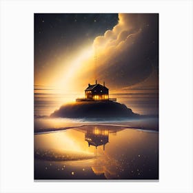 House On An Island Canvas Print