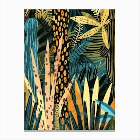 Jungle Illustration Canvas Print