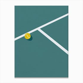 Minimal art Tennis Ball Canvas Print