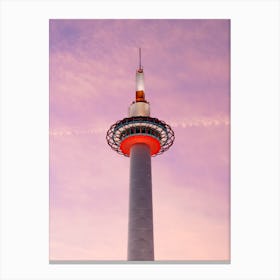 Kyoto Tower At Sunset Canvas Print