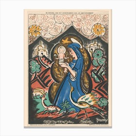 Virgin And Child 4 Canvas Print