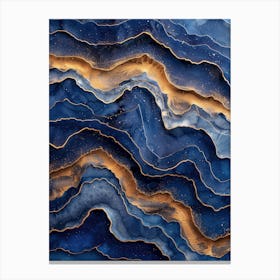 Mineral abstraction painting Canvas Print