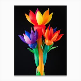 Bright Inflatable Flowers Peacock Flower 2 Canvas Print