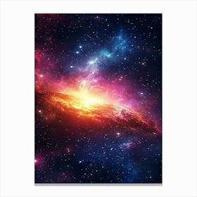 Galaxy In Space Canvas Print