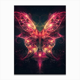 Psychedelic Butterfly 1 Canvas Print