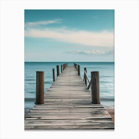 Pier On The Beach Canvas Print