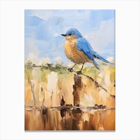 Bird Painting Bluebird 3 Canvas Print