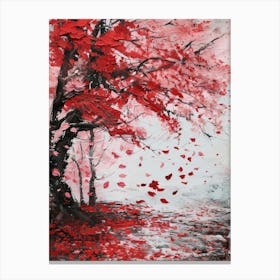 Red Tree 1 Canvas Print