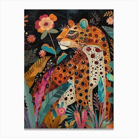 Leopard In The Jungle 42 Canvas Print