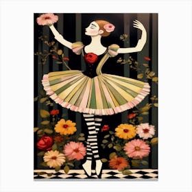 Ballerina Surrealism  Canvas Print