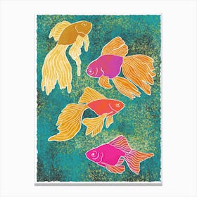 Fish Ink Canvas Print
