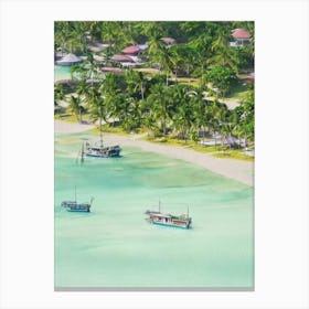 Mactan Island Philippines Watercolour Tropical Destination Canvas Print