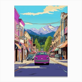 Leavenworth Retro Pop Art 2 Canvas Print