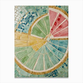 Mosaic Colour Swirl Canvas Print