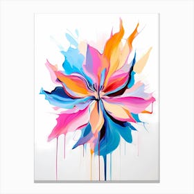 Abstract Flower Painting 34 Canvas Print