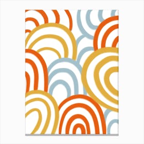 Rainbow Swirls 1 Canvas Print