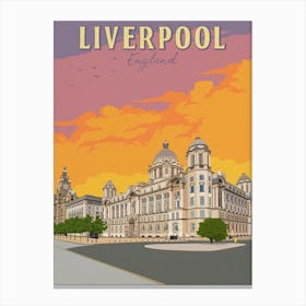 Liverpool England Travel Canvas Print