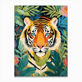 Tiger In The Jungle 1 Canvas Print