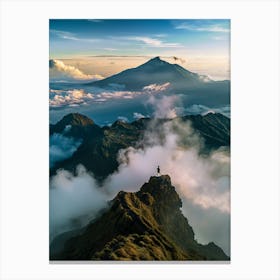 Sunrise Over Mount Merapi Canvas Print