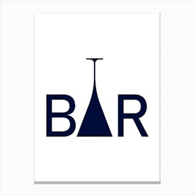 Bar Logo Canvas Print