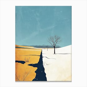 Winter Wonderland, Minimalism Canvas Print