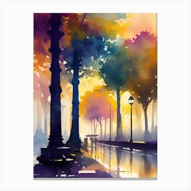 Walk In The Park Canvas Print