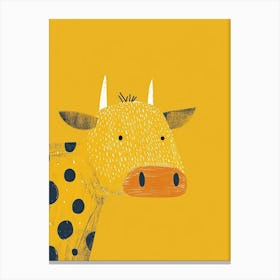 Yellow Cow 3 Canvas Print