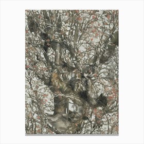 Birds In A Tree Canvas Print