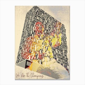 We Are The Champions Lyrics Book Canvas Print