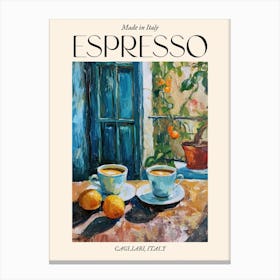 Cagliari Espresso Made In Italy 1 Poster Canvas Print