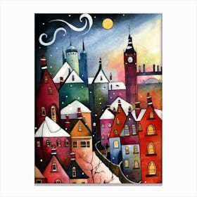 Christmas In London 1 Canvas Print