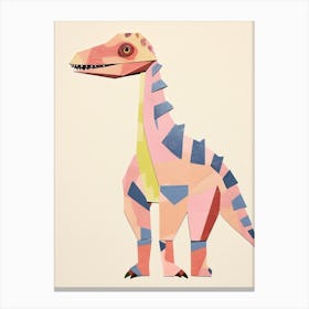 Nursery Dinosaur Art Homalocephale 3 Canvas Print