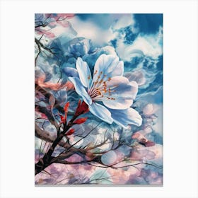 Cherry Blossom Painting Canvas Print