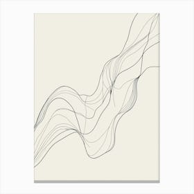 Abstract Line Drawing Canvas Print