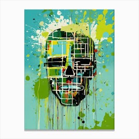 Abstract Skull Canvas Print