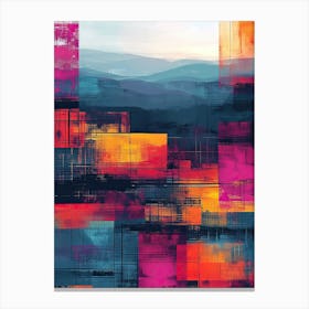 Abstract | Pixel Art Series 1 Canvas Print