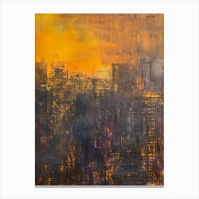 Sunset Cityscape Canvas Print